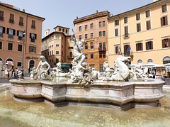 The Fountain of Neptune in Piazza Navona, June 2012