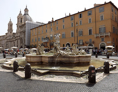 The Fountain of Neptune in Piazza Navona, June 2012