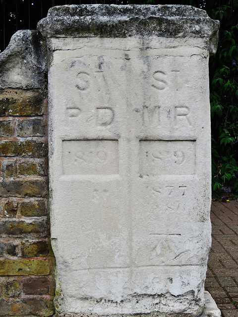 parish and county boundary,surrey docks, london