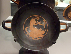 Kylix with a Satyr on a Wineskin by Epiktetos in the Boston Museum of Fine Arts, June 2010