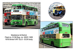 Maidstone & District 5138 - WKO 138S - Eastbourne Classic Bus Running Day 2014