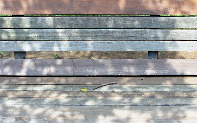 Wooden bench