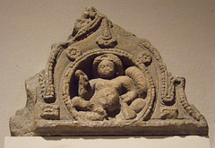 Window with Kubera, the God of Wealth, or a Gana in the Philadelphia Museum of Art, January 2012