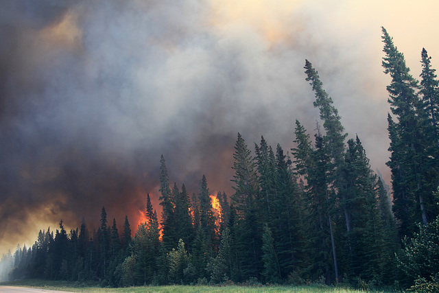 Spreading Creek Wildfire