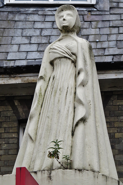 amelia opie statue, opie st., norwich