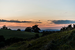 Sonnenuntergang über Glastonbury - 20140807