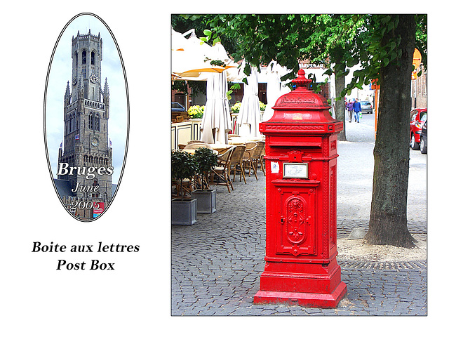 Post Box Bruges   11.6.2005