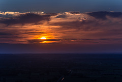 Sonnenuntergang über Glastonbury - 20140807