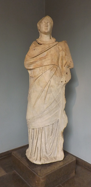 Marble Statue Perhaps a Priestess of Demeter in the British Museum, May 2014