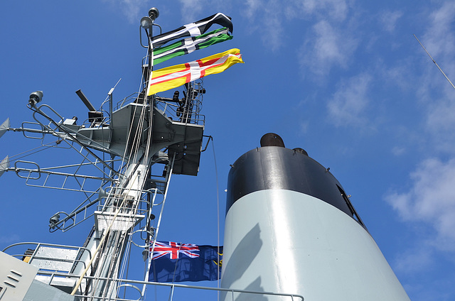 County Flags proudly on display