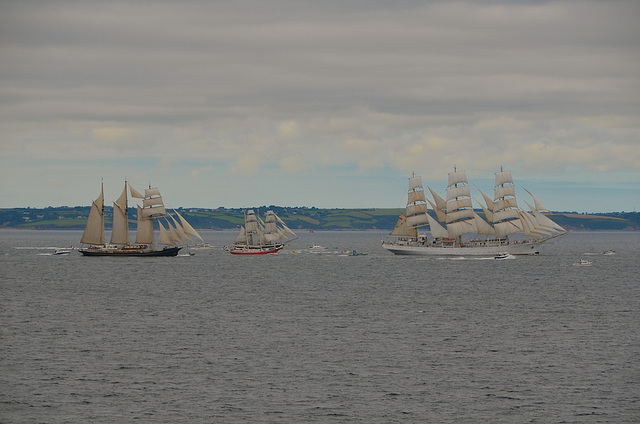 Start of Tall Ships race in Falmouth