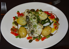 Cod fish with herbs and Capers