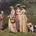 Detail of Young Ladies of the Village by Courbet in the Metropolitan Museum of Art, July 2011
