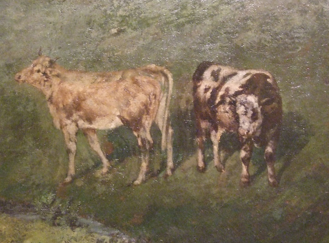 Detail of Young Ladies of the Village by Courbet in the Metropolitan Museum of Art, July 2011