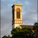 tower in the evening sun