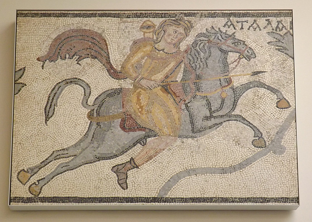 Atalanta on Horseback, Mosaic Panel from Halicarnassus British Museum, May 2014