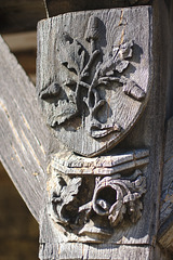 Wooden detail at the library