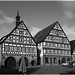 Dornstetten - Marktplatz mit Rathaus und Gasthaus Ochsen [PiP]