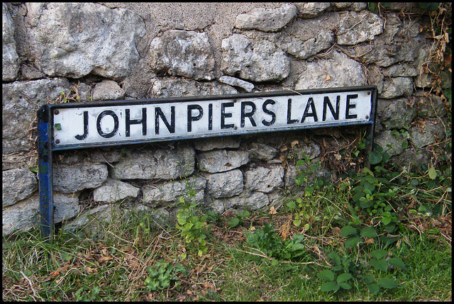 John Piers Lane sign