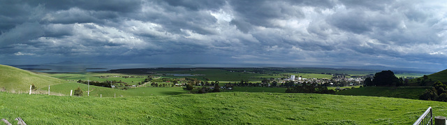 storm clouds over Toora