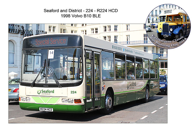 Seaford and District - 224 - R224 HCD - Eastbourne - 3.8.2014