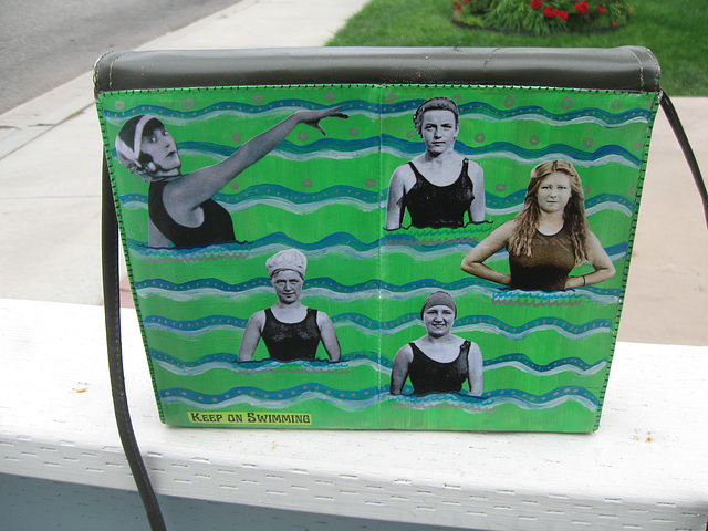 Upcycled Purse:  Keep on Swimming (2)