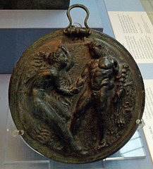 Mirror with Herakles Attempting to Abduct the Nymph Auge in the British Museum, May 2014