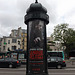 Ad Kiosk Near Pigalle in Paris, June 2013