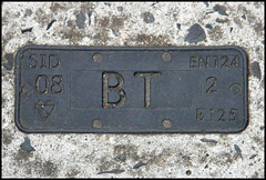 BT manhole plate