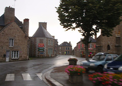 St. Hilaire Des Landes in the rain on the morning of the 4th day, August 24.