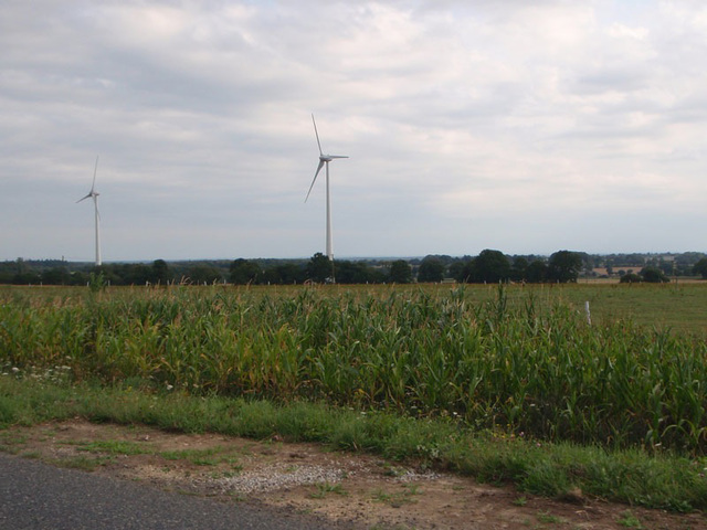 Windmills in Illifaut during late afternoon of August 22.