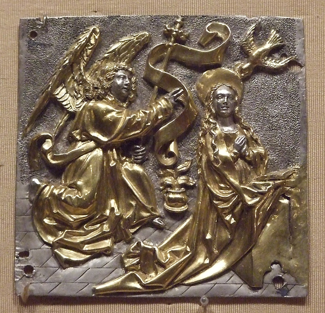 Plaque with the Annunciation in the Cloisters, October 2010