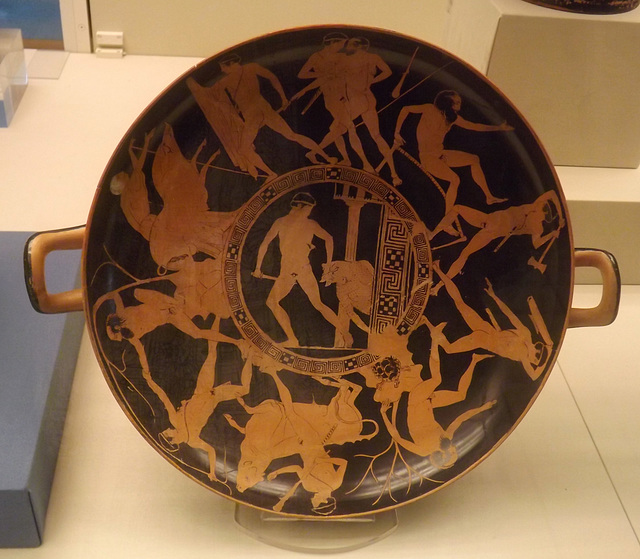 Red-Figured Kylix with the Deeds of Theseus in the British Museum, May 2014