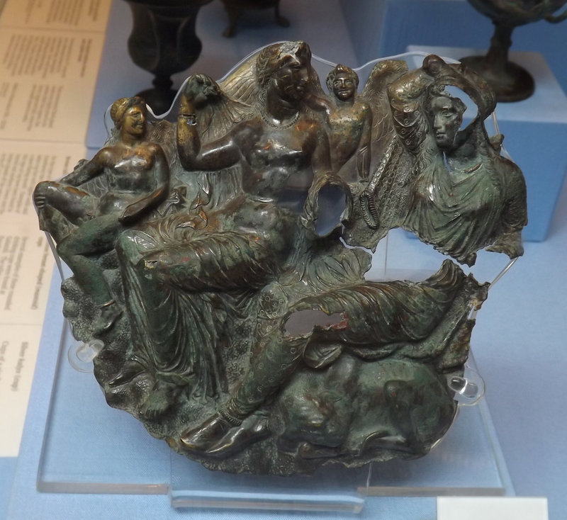 Aphrodite and Anchises Relief in Repousse in the British Museum, May 2014