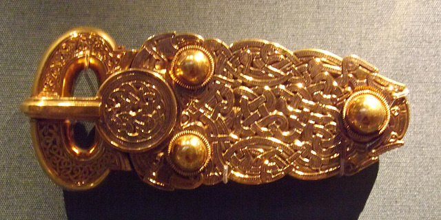 Sutton Hoo Great Gold Buckle in the British Museum, May 2014