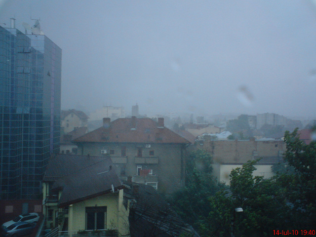 Rain in Bucharest.