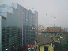 Rain in Bucharest.