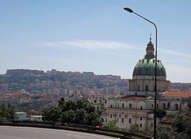 View near the Capodimonte Park in Naples, June 2013