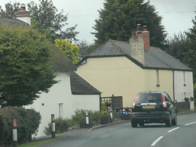 Some lovely little Devon cottages on the road
