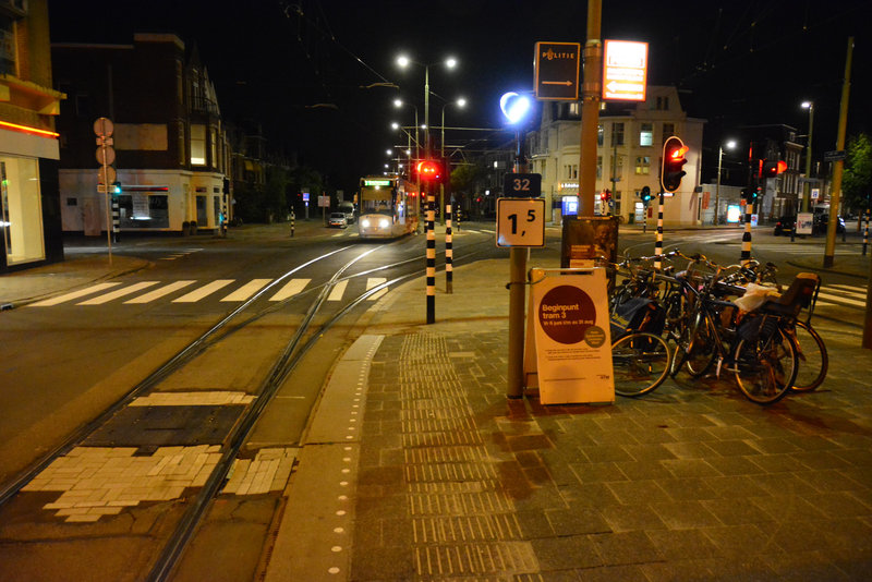 Temporary tram terminus