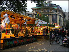 fairground street stalls