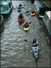kayaking on the canal