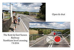 KESR - Northiam level crossing - 7.8.2014