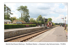 KESR - Northiam Station looking west - 7.8.2014