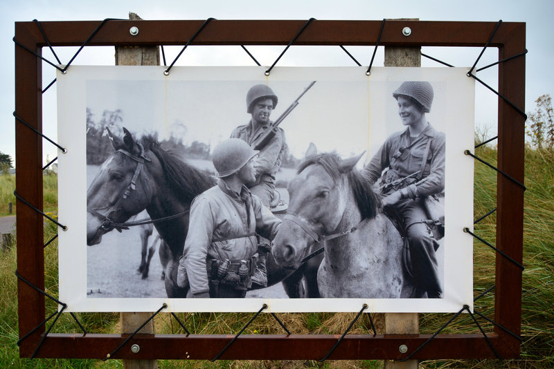 Utah Beach 2014 – Picture of American soldiers during the liberation of Normandie in 1944