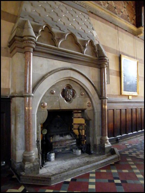 marble fireplace