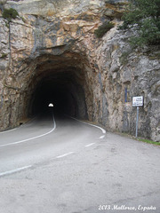 74 Drive East:  Through Puig Major Ridge Tunnel