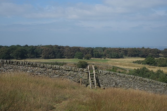 Stile at Lyme Park heading for Park Cottage