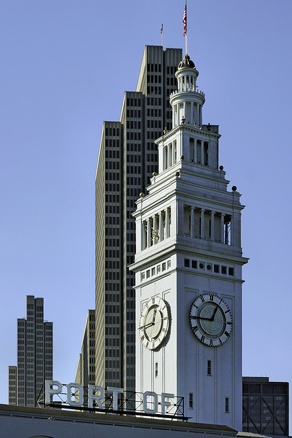 Towers of the Embarcadero – Viewed from the Ferry Plaza, San Francisco, California