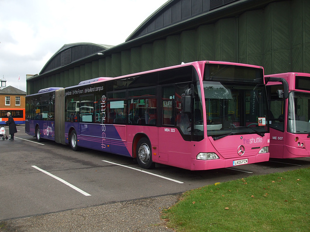 Unō (University of Hertfordshire) MBA323 (LK05 FCN) at Showbus - 21 Sep 2014 (DSCF6019)